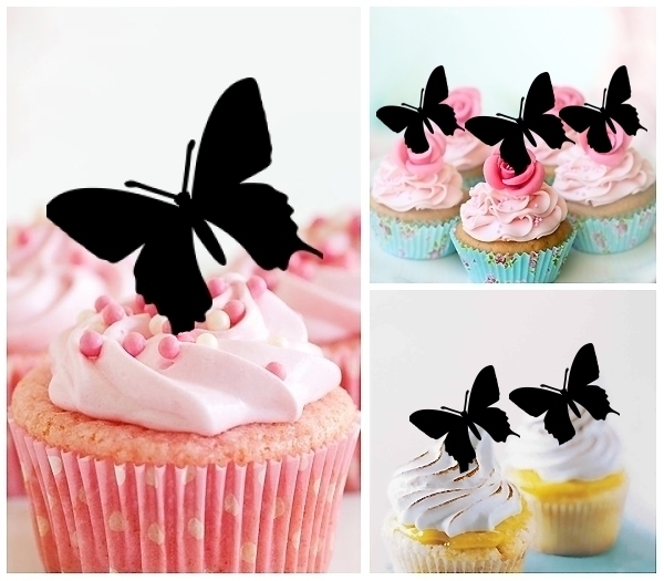 Laser Cut Butterfly cupcake topper