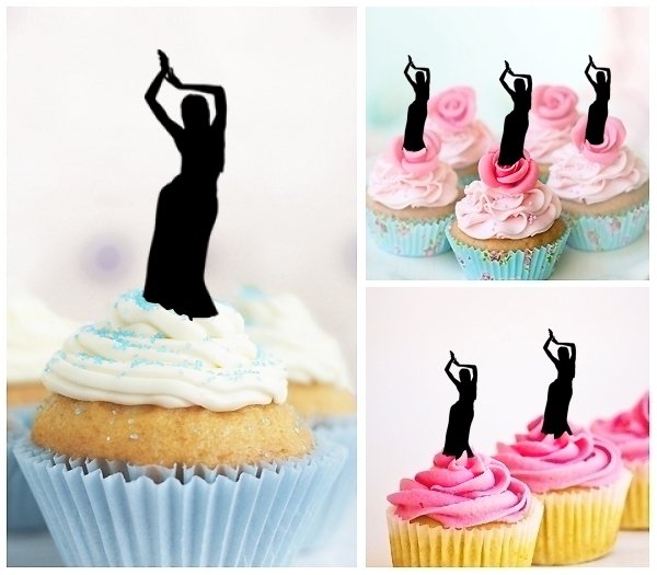 Laser Cut Indian Dance cupcake topper