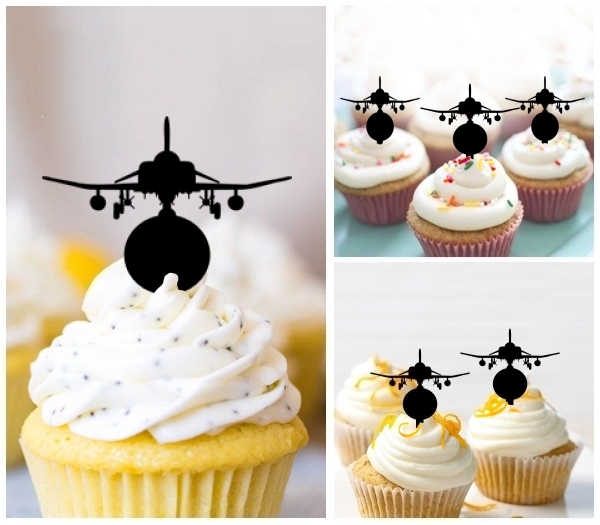 Laser Cut Airplane cupcake topper