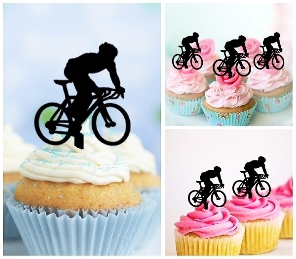 Acrylic Toppers Bicycle Sport Design