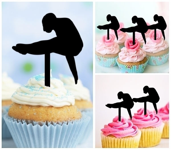 Laser Cut Diving Swimmer cupcake topper