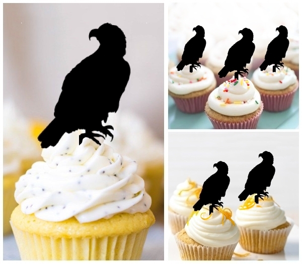 Laser Cut Hawk Osprey cupcake topper