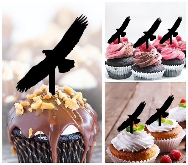 Laser Cut Flying Eagle cupcake topper