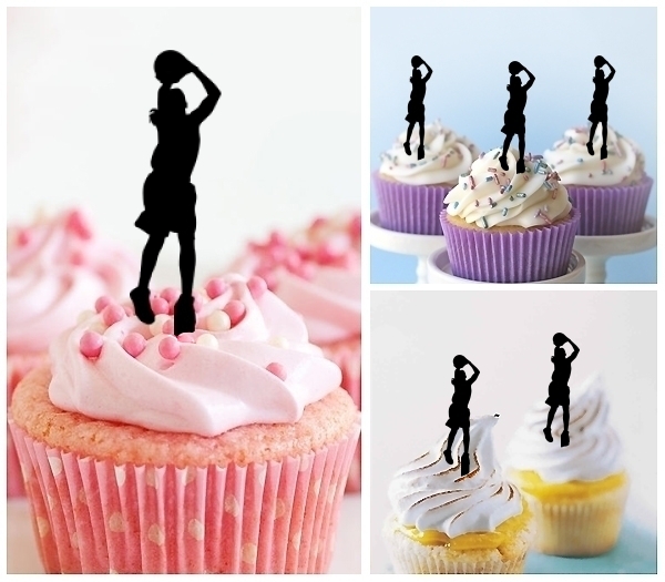 Laser Cut Basketball Three Point Shooting Guard cupcake topper