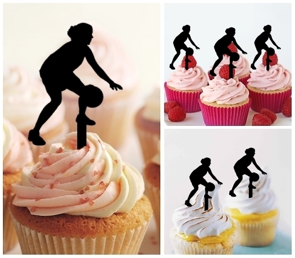 Laser Cut Basketball Small Forward cupcake topper