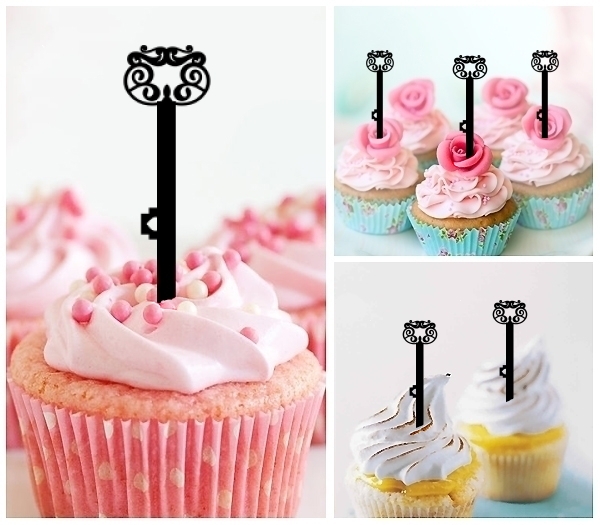 Laser Cut Key cupcake topper