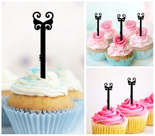 Laser Cut Key cupcake topper