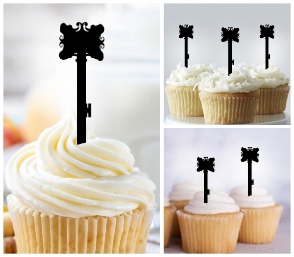 Laser Cut Key cupcake topper