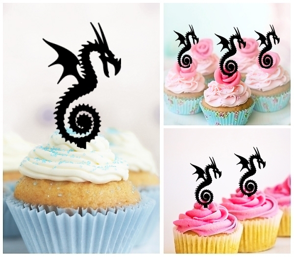 Laser Cut Dragon cupcake topper