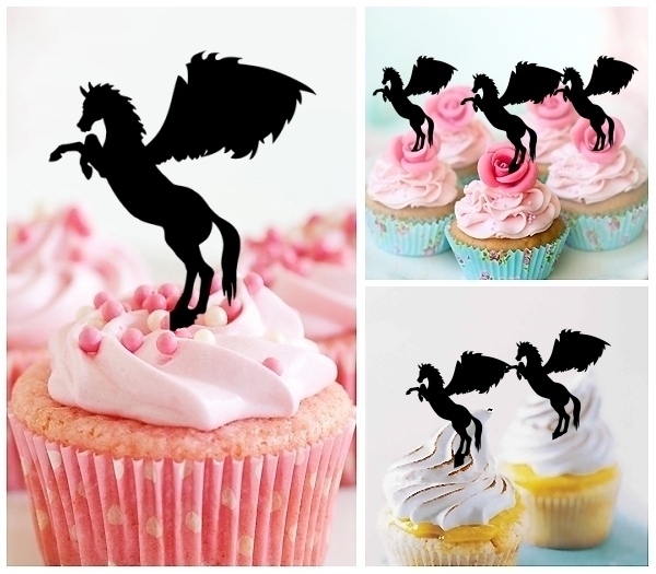 Laser Cut Pegasus cupcake topper