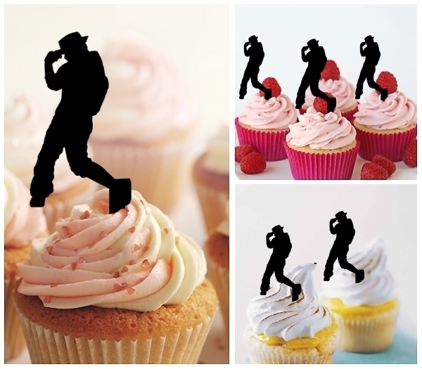 Laser Cut Hip Hop Dancing cupcake topper