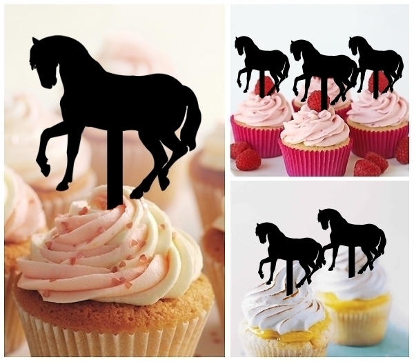 Laser Cut Horse cupcake topper