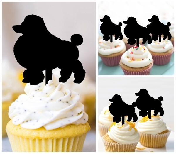 Laser Cut Dog cupcake topper