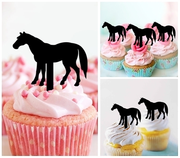 Laser Cut Wild Horse cupcake topper