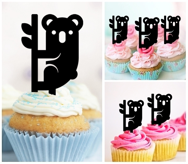 Laser Cut Koala cupcake topper