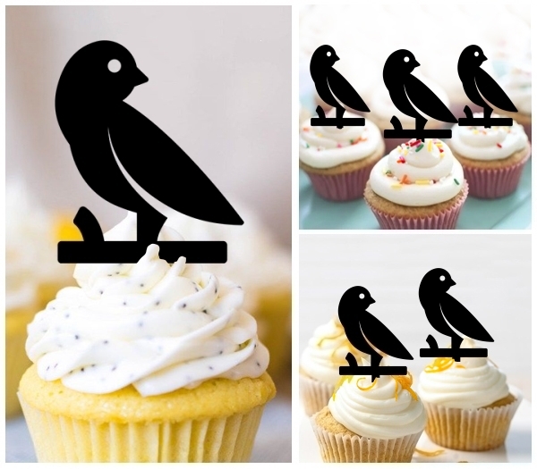 Laser Cut Parrot cupcake topper