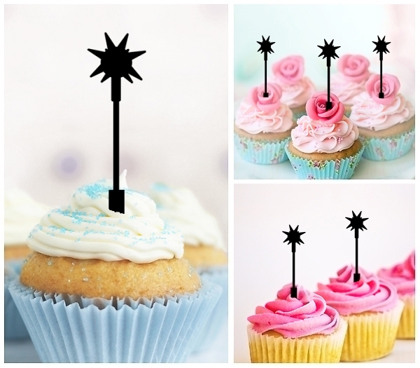 Laser Cut Morning Star cupcake topper