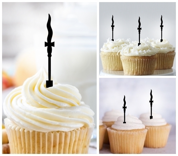 Laser Cut Dagger cupcake topper