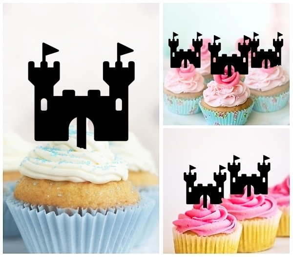 Laser Cut Sand Castle cupcake topper