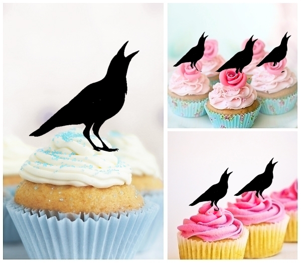 Acrylic Toppers Crow Design