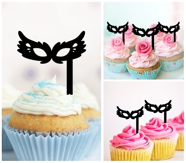 Laser Cut Fancy Party Mask cupcake topper