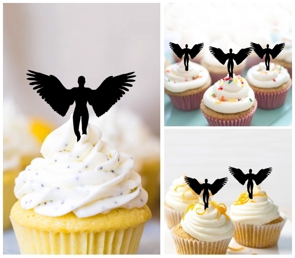 Laser Cut Holy Angel Wings cupcake topper