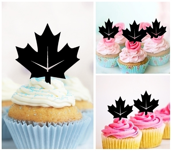 Acrylic Toppers Canada Maple Leaf Design