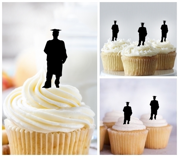 Laser Cut Graduation Ceremony cupcake topper