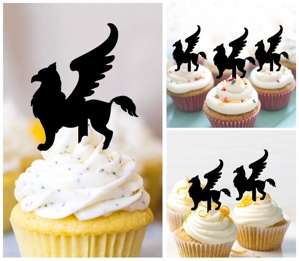 Laser Cut Griffon Fantastic Fantasy Beast cupcake topper