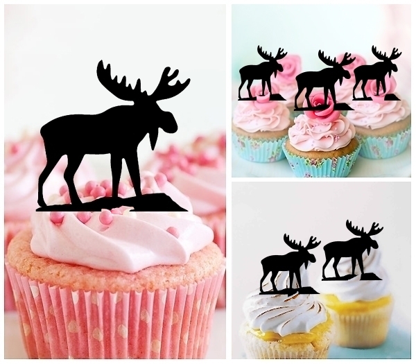 Acrylic Toppers Moose Design