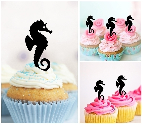 Laser Cut Sea Horse cupcake topper