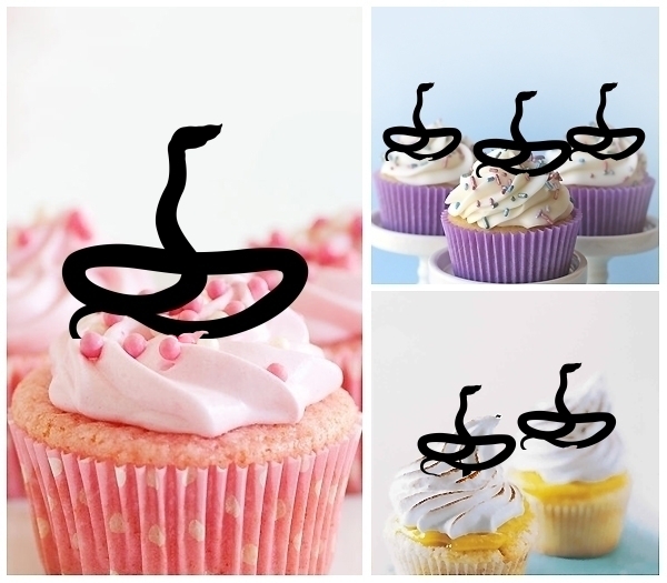 Laser Cut Snake cupcake topper