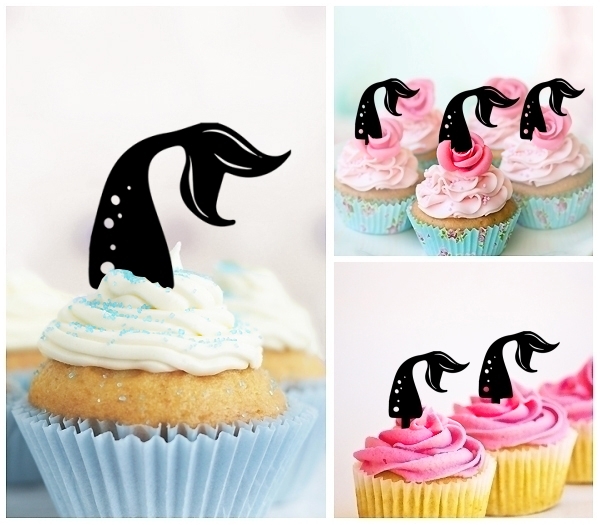 Laser Cut Mermaid Tail cupcake topper