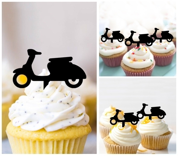 Laser Cut Scooter cupcake topper