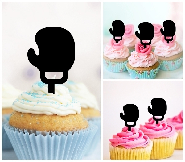 Laser Cut Boxing Glove cupcake topper