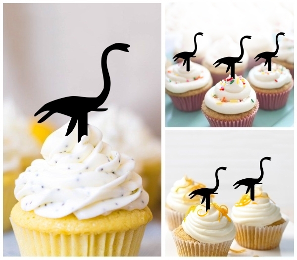 Laser Cut Brachiosaurus Dinosaur Jurassic cupcake topper