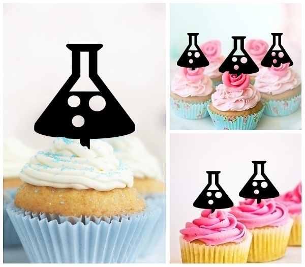 Laser Cut Chemical Beaker cupcake topper