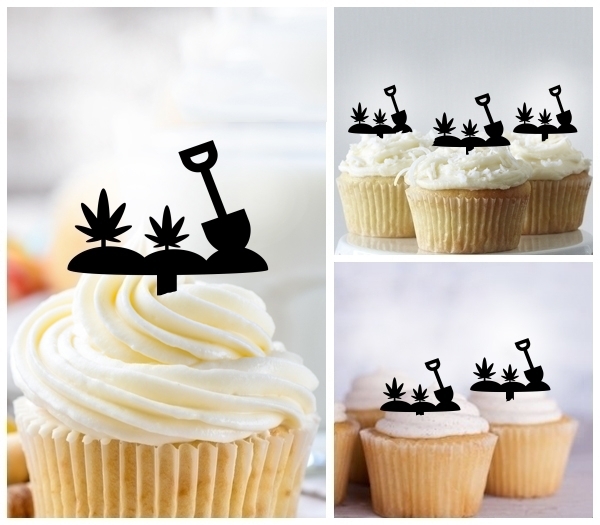 Laser Cut Farm Plants cupcake topper