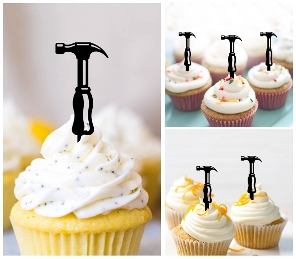 Laser Cut Hammer cupcake topper