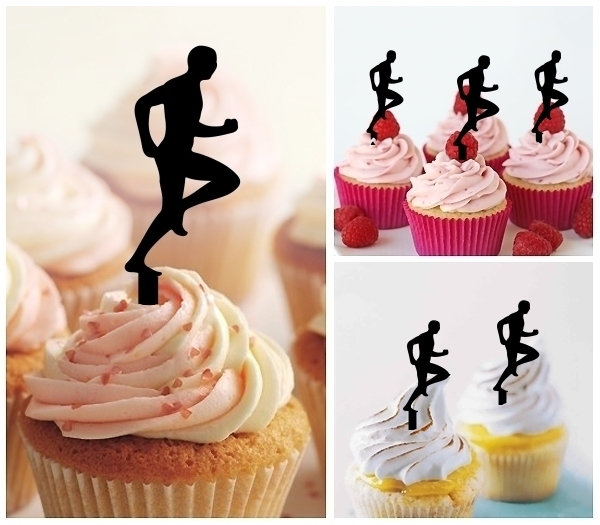 Laser Cut Running cupcake topper