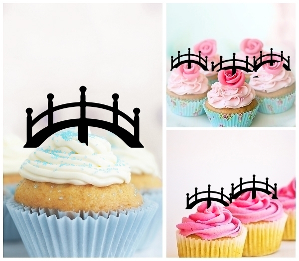 Laser Cut Japanese Bridge cupcake topper