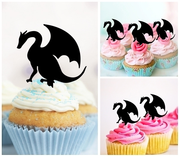 Laser Cut Dragon cupcake topper