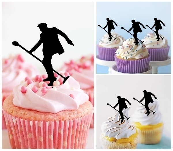 Laser Cut Rock Star Dancing cupcake topper