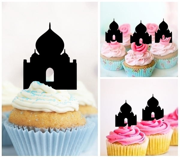 Laser Cut Taj Mahal cupcake topper