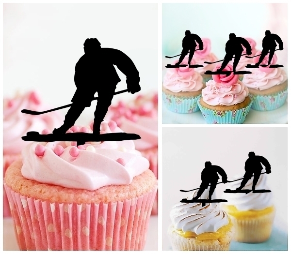 Acrylic Toppers Ice Hockey Player Design