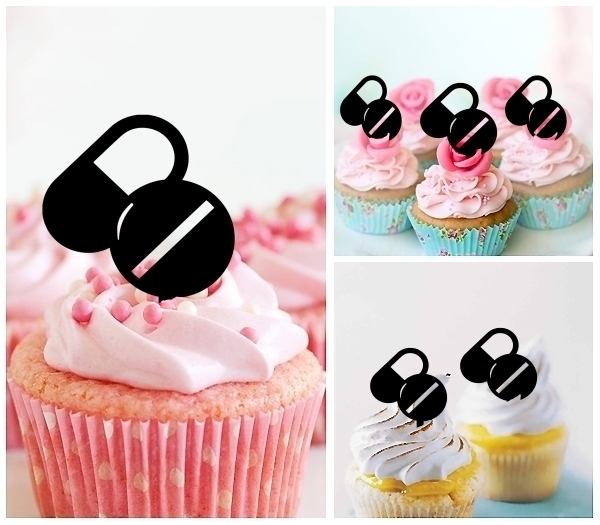 Laser Cut Drug Tablet Capsule cupcake topper