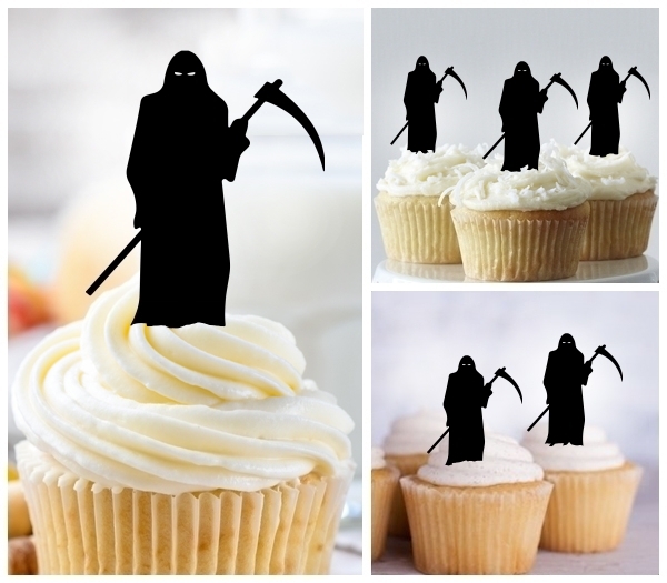Acrylic Toppers Death Grim Reaper Design