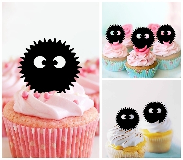 Acrylic Toppers Soot Ball Spirit Design