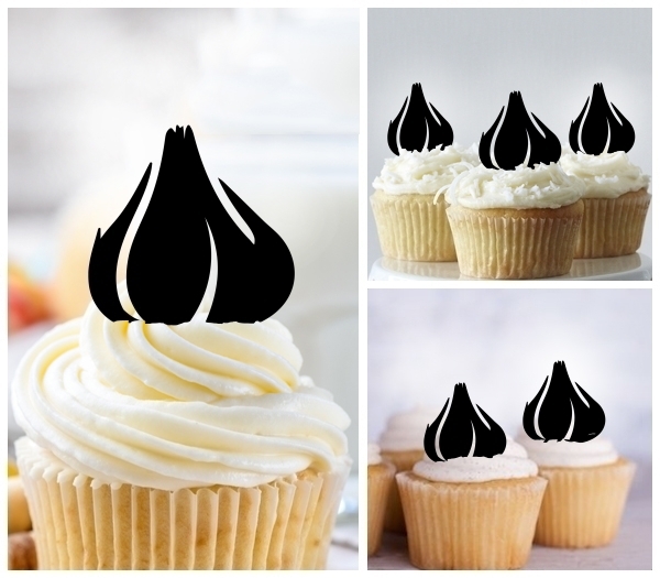 Laser Cut Garlic cupcake topper