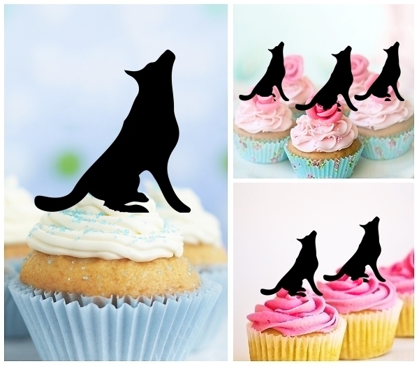 Acrylic Toppers Pet Dog Sitting Design
